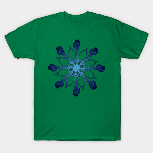 Bones Snowflake T-Shirt by Jaq of All